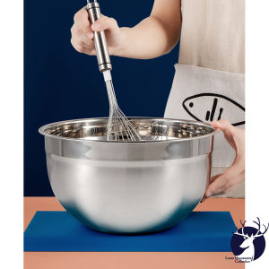 STAINLESS STEEL SALAD BOWL MIXING BOWL EXTRA LARGE DEEP THICK BOWL