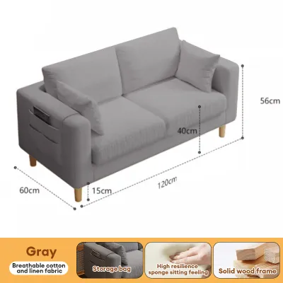 Ditto Simple and modern fabric sofa small living room double rental room small and small-sized apartmen