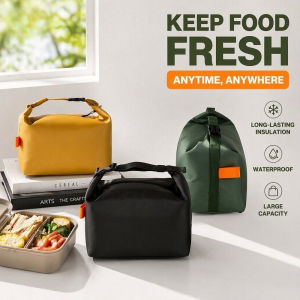 Insulated Lunch Bag Foldable Waterproof Oxford Cooler Tote Portable Food Storage Picnic Office