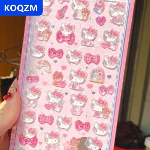 [COD] KOQZM Nhật Bản 3D cứu trợ phim hoạt hình sticker acrylic động vật pha lê trẻ em đá quý trang trí Sticker