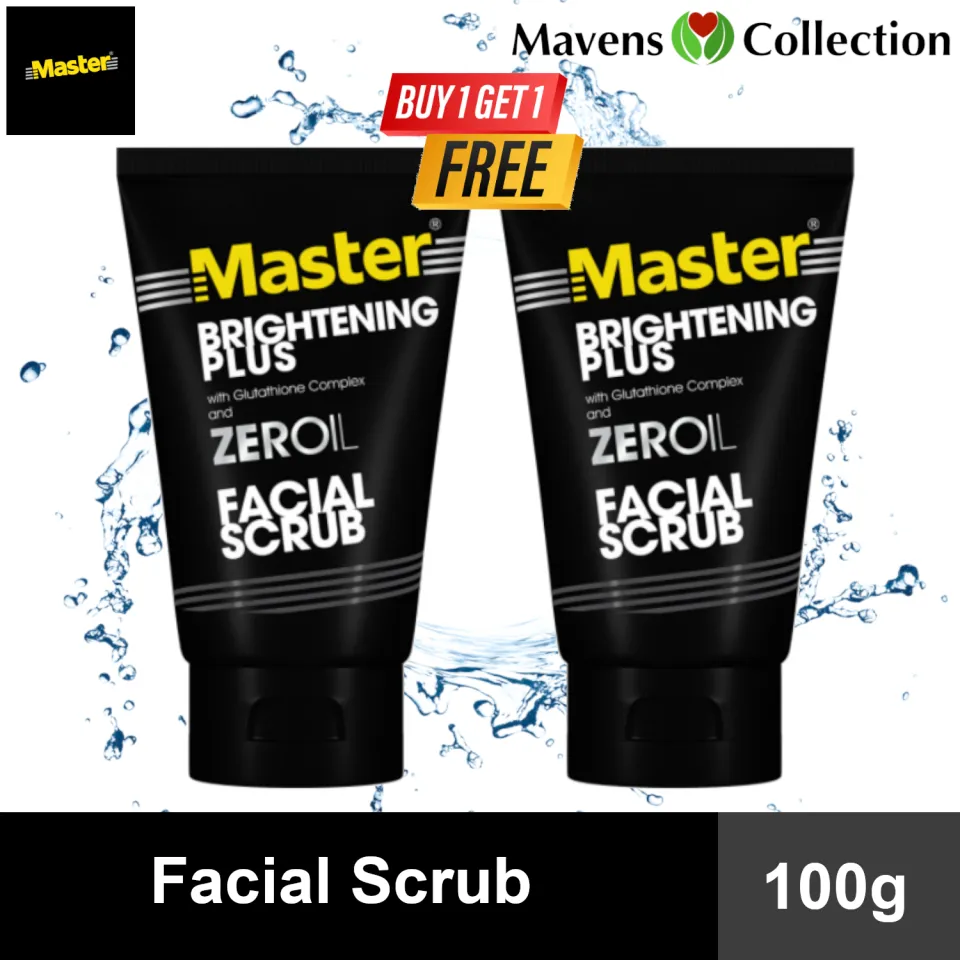 Buy 1 Take 1) Master Brightening Plus with Glutathione Complex and ZEROIL Facial Scrub 100g by Mavens Collection