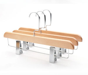 Cloth hanger wood Suit Hangers with Non Slip shoulder and Pants Bar hanging Shirts Jackets Dress Pants antique clothing rack