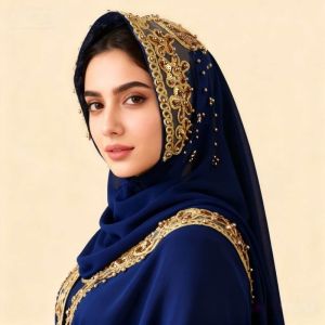 ADAM 170×70cm Chiffon Hijab Scarf Thin Silk Chiffon Pearl Hijab Scarf Ethnic Style Long Length Long Hijab Scarf for Women