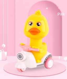 🎀พร้อมส่งl🎀ของเล่นเป็ดน้อย เป็ดน้อยขี่รถ กดหัววิ่งได้ ไม่ต้องใช้ถ่าน รถบังคับ ของเล่น ของเล่นเด็ก