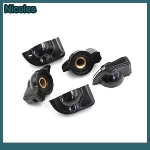 [Nicoles] 5 Pcs 6mm 15/64" Shaft Hole Dia Potentiometer Pot Pointer Knobs Caps