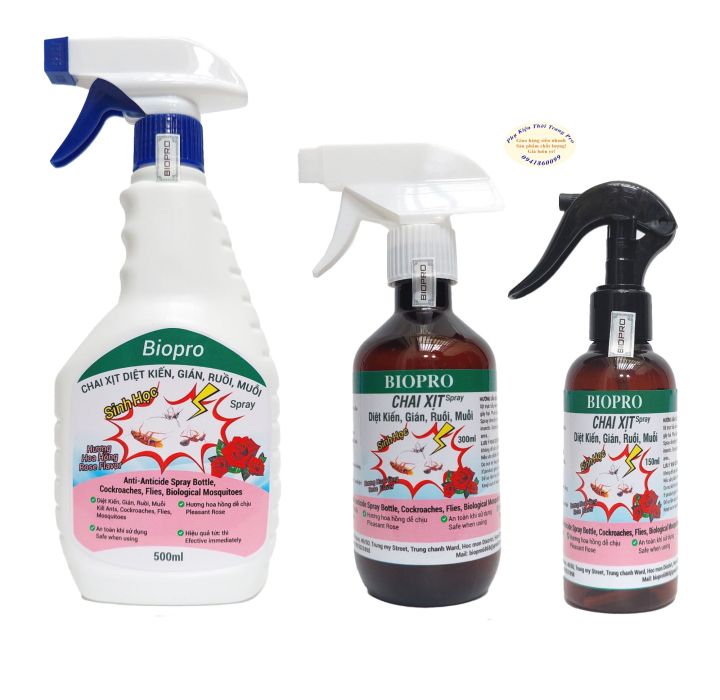 Chai xịt diệt kiến gián ruồi muỗi Biopro Sinh học An toàn Hương thơm ...