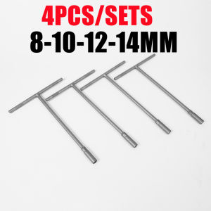 (8mm 10mm 12mm14mm) T-Handle Deep Socket Wrench Set For Motorcycle Bicycle Repair