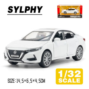 LEO 1:32 Nissan Sylphy Diecast Model Car Alloy Cars Toys Collection Gift For Kids Boy Girl