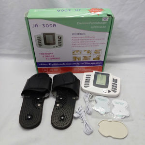 1 Máy Chủ Massage 309A Tặng Kèm 4 Miếng Dán + Dép Châm Cứu Bấm Huyệt Xung Điện Toàn Thân Đa Năng PVN7255