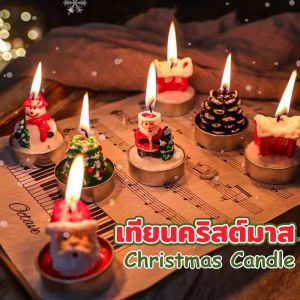 Adale  COD เทียนซานตาคลอสสโนว์แมนคริสต์มาสสําหรับตกแต่งบ้านปาร์ตี้  เทียนหอมคริสต์มาส Christmas Candle