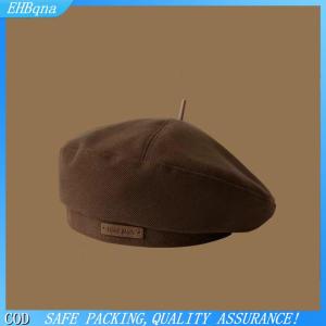 【Miễn ship không giới hạn】 Cotton Phụ Nữ Mũ Berets Mùa Đông Mũ Cổ Điển Pháp Sọc Trên Mũ Quân Đội Mũ Họa Sĩ Mùa Thu Mùa Đông Đường Phố Hình Bát Giác Mũ Beret