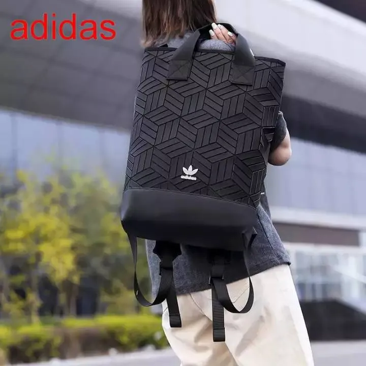 Adidas Originals geometric 3D roll top backpack 100 Lazada .th