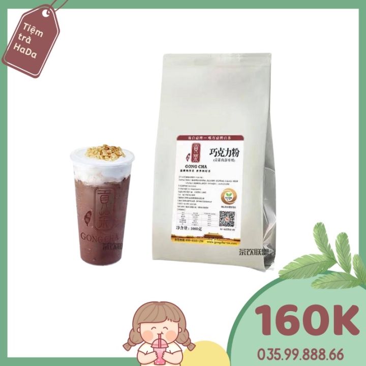 Bột socola GONGCHA pha trà sữa Ngon Đặc Biệt 1kg ( Có đường )