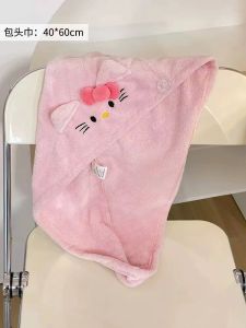 Bathrobe Adult Absorbent Wrap Breast Coral Fleece Ready Stock Thickened Tube Top Cute Cat 浴袍成人裹胸珊瑚绒