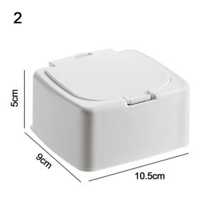 NAIL SALON Double Grid Storage Box Plastic Pop Window Type Cotton Swab Box Mini Jewelry Storage Storage Small Objects