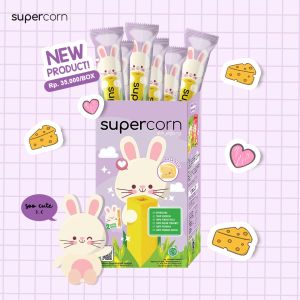 Supercorn Stik Jagung Bebas MSG Gluten Free ( Corn Stick ) - Per Pc
