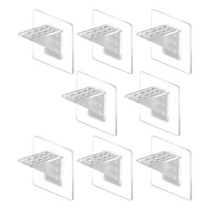 Stable Adhesive Cabinet Dividers Shelf Organizers Removable Cabinet Brackets For Space Optimization Storage Solution