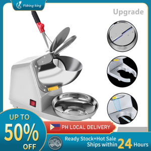 【Double Knife】Electric double-blade ice crusher for crushing ice commercial shaved ice milk tea shop