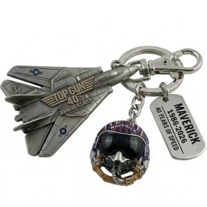 2026 New TopGun 40th Anniversary Keychain Movie Inspired Collectible Gifts For Military Lover