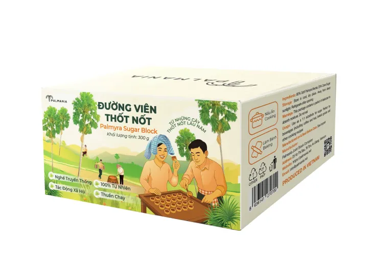 PALMANIA Đường thốt nốt viên Hộp 300g | Tự Nhiên & Vì Sức Khỏe | Đặc ...