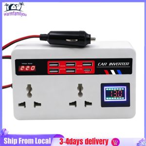 Vehicle Inverter 200W 12V/24V to 110V/220V with LED Display for Easy Monitoring