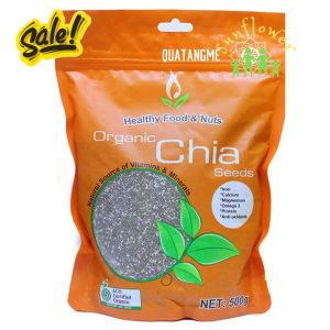 Hạt chia hữu cơ màu cam hông Healthy Nuts And Seeds Organic 500g của Úc