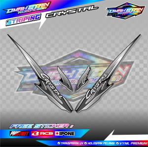 STRIPING VARIASI SUZUKI CRYSTAL / STICKER LIST MOTOR SUZUKI CRYSTAL