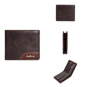 BAELLERRY D2405 Dompet Pria Lipat Bahan Kulit PU Leather Premium BAEOS