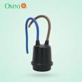 OMNI Weatherproof Rubber Socket 3A 250V with 2 Wires. 