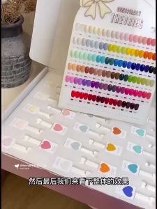 【Local delivery】58 Colors New Arrival Macaron Nail Polish Gel Nail Phototherapy Nail Polish Set(with chart)