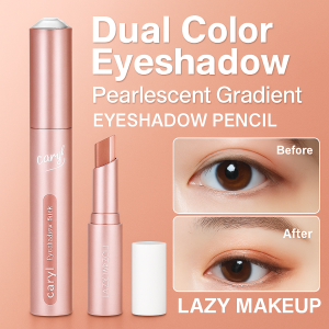 Gradient Two-color Lazy Eye Shadow Stick  Waterproof Sweat-Proof Pearlescent Lazy Eyeshadow Pencil For Beginners