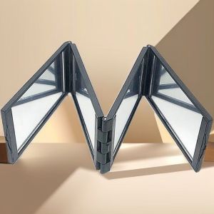 Beauty Mirror Easy to Carry Mirror Small Size Omni-directional Four-side Folding Makeup