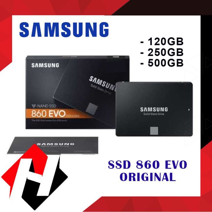 SSD SAMSUNG EVO 860 ORIGINAL 120GB/250GB/500GB SATA 6GB/s SSD