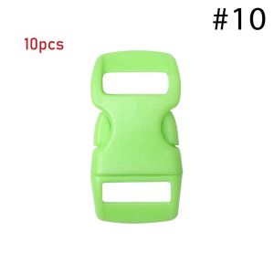 NAELIN 4/10/50pcs Hàng  3/8 andquot10mm Phụ kiện vòng tay Paracord Dụng cụ ngoài trời bằng vải Dây đeo cổ cho chó Bộ phận túi cắm trại Khóa phát hành bên