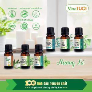 Tinh dầu nguyên chất từ LÁ CÂY Vina Tươi 10ml [TƯƠI NGON] tinh dầu xua đuổi côn trùng xông hơi xông phòng giải cảm
