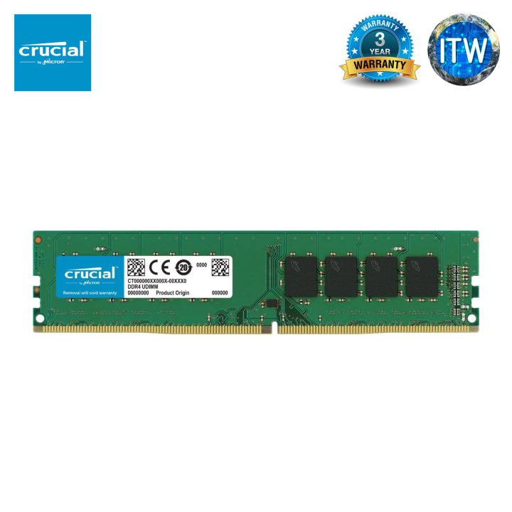Crucial 8GB (1x8GB) 288-Pin PC RAM DDR4 3200 (PC4 25600) Desktop Memory  CT8G4DFRA32A Lazada PH
