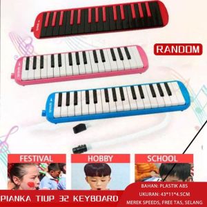 Pianika alat musikpiano tiup Free Tas ada gambar Nada di tuts nya