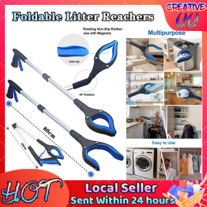 🔥【SG Ready Stock】🔥Foldable Litter Reachers Pickers Pick Up Tools Gripper Extender Grabber Picker Aluminum alloy material