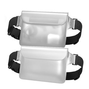 Clear Waterproof Crossbody Bag Dry Pouch Water Resistant Storage Bag for Mobile Phone Passport Beach Swimming