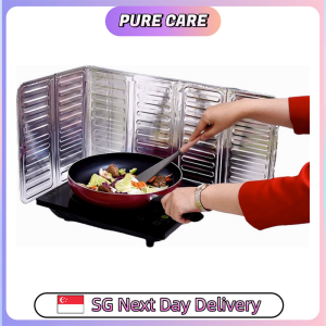 【Pure Care】 Aluminum Oil Splash Screen | Easy-Clean Foldable KitchenProtector | Heat-Resistant
