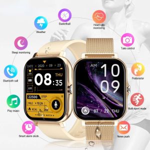 🔥FREE Shipping+COD🔥Brand Fashion Smartwatch Bluetooth Men Touch Screen Android Digital Tracker Fitness Smart Watch Women Gold Bracelet