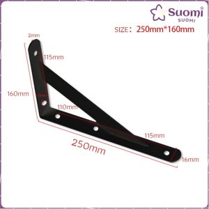 Suomi Heavy Duty Shelf Bracket Wall Mount 90° Brackets for Floating Shelf