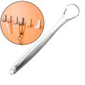 GL.Stainless Steel Oral Hygiene Tongue Scraper Personal Care Cleaning Tongue Moss Anti Bad Breath A. 