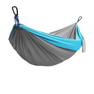 Foldable Double Hammock Outdoor Travel Camping Hiking Duyan with Rope & Bag