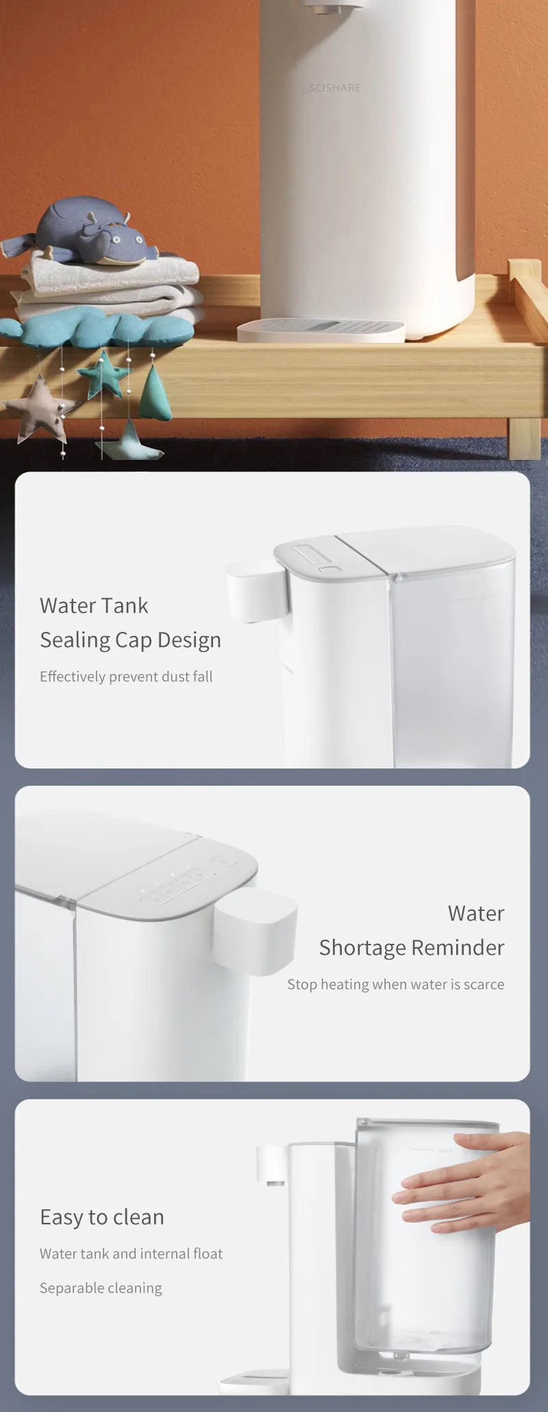 Gadgetoo Xiaomi Mijia Scishare Instant Heating Water Dispenser 3.0L S2301