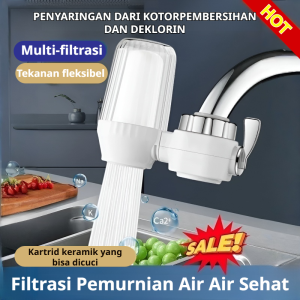 Filter air keran (sistem filtrasi 5 tahap) pembersih kerak air pembersih air dapur filter keran filter yang dapat diganti