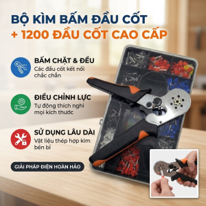⚡Miễn Phí Vận Chuyển⚡Bộ Kìm Cos Lục Giác ( 6 cạnh ) - Kìm bấm cos 6 cạnh - Kìm bấm cos