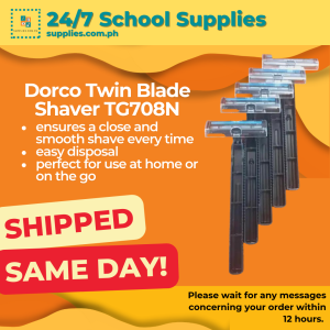 stationery Dorco Twin-Blade Shaver Tg708N - Disposable Razors Fixed Type Lubricating Strip - 5 PCS