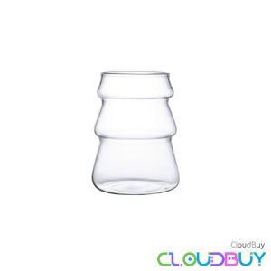 C.B.【Ready in Stock】 Creative Tree Shaped Coffee and Tea Glass Cups Heat Resistant Christmas Gift Mug