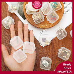 Mini Jewelry Storage Box Portable Clear Plastic Container DIY Craft Pill Box Small Plastic Case Bekas Kecil 迷你小盒